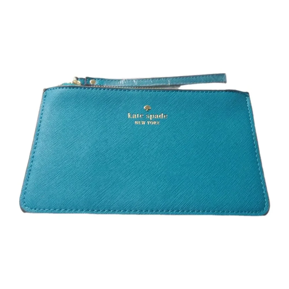 Kate Spade New York Blue Slim Top Zip Wristlet